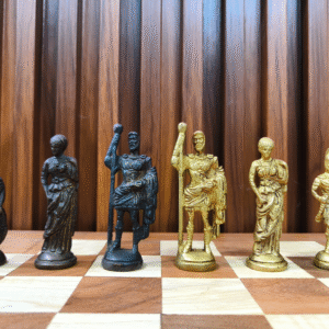 Brass Roman Army Chess Set