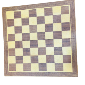 Premium Foldable Wooden Chess Board – Dual-Tone Inlaid Design