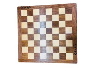 Handcrafted Wooden Folding Chess Set with Inlaid Board & Internal Storage – Classic Travel Edition