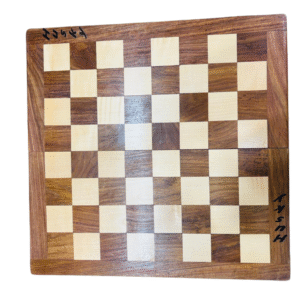 Handcrafted Wooden Folding Chess Set with Inlaid Board & Internal Storage – Classic Travel Edition