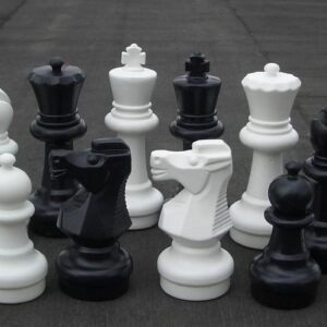 Giant Chess 12" Plastic Giant Chess Set with Commercial Grade Roll-up Chessboard